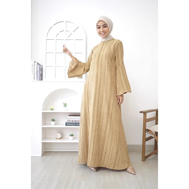 Gamis jannat Qiara sun, Umnia 8, Afnan, Yumna By Jannat. id Siap Kirim Bisa COD