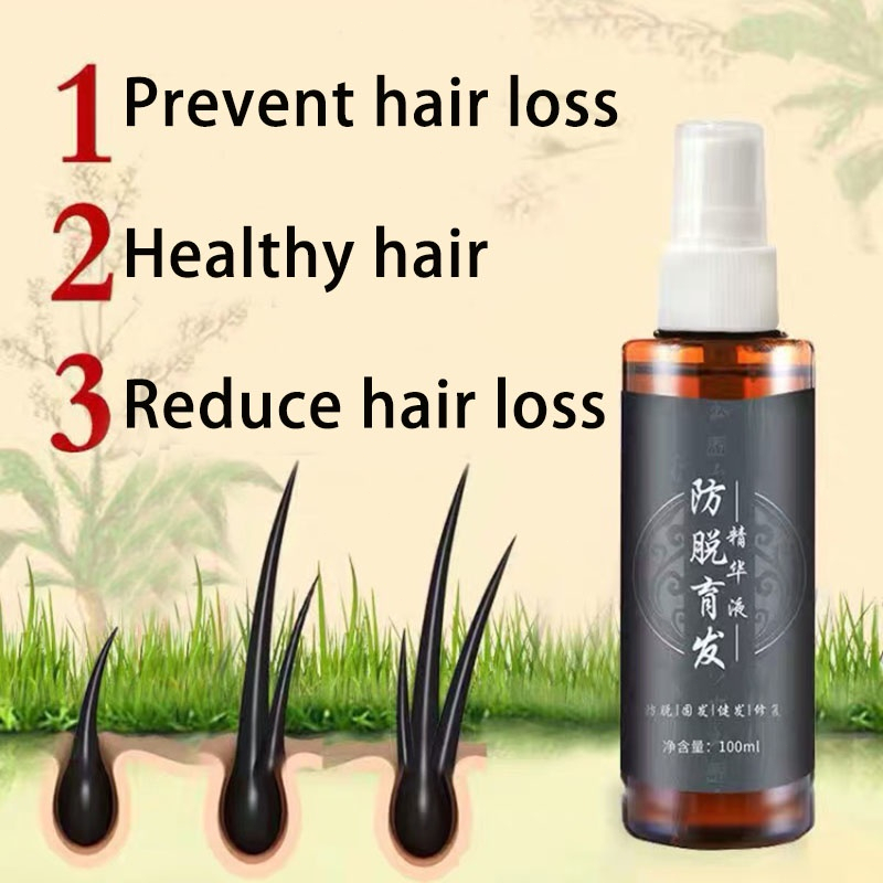 ZHIQI Obat Serum Penumbuh Rambut Cepat Hair Tonic Spray Penumbuh Rambut Botak Pria Hair Growth Spray 100ml