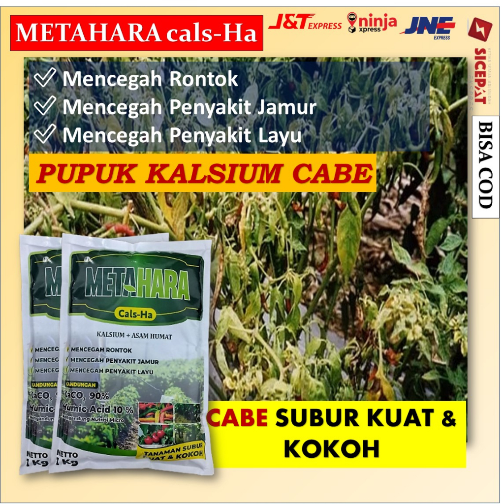 (New) Metahara 1 kg pupuk kalsium cabe - pupuk cabe agar berbuah lebat - pupuk cabe agar cepat berbu