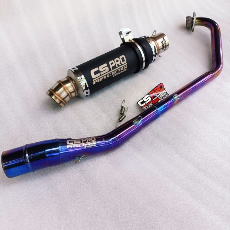Knalpot Racing Suara Gahar, Cs pro Original Knalpot Vixion/ cbr 150 / R15/ Sonic / Satria fu / mx ki