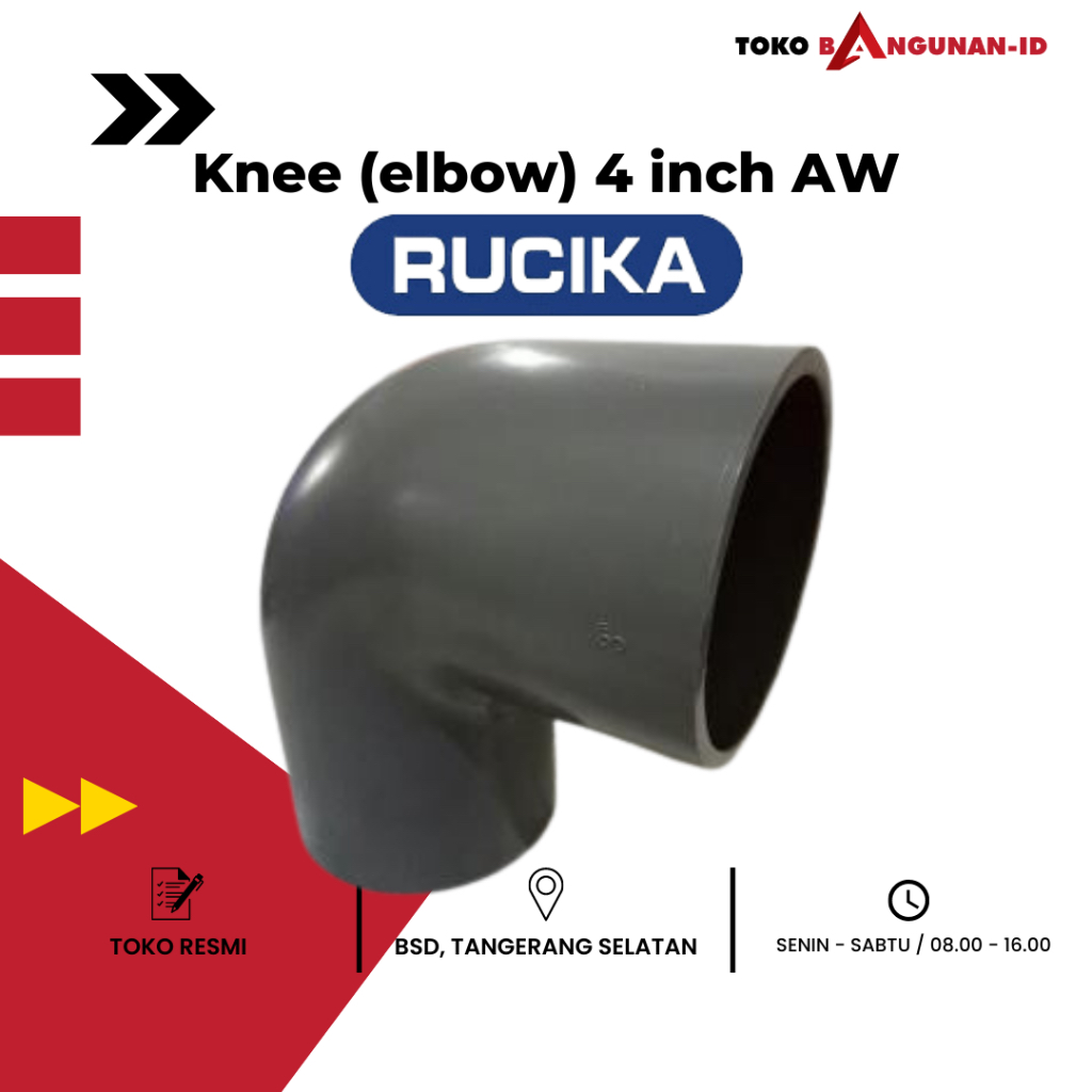 Knee (elbow) 4 inch AW Rucika