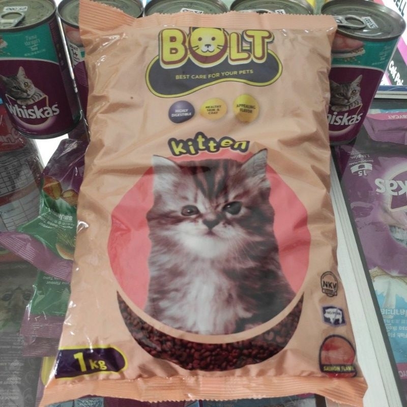 Pakan kucing BOLT KITTEN isi 1kg