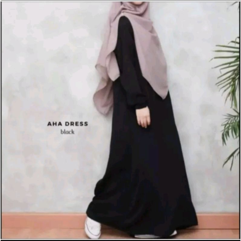 AHA dress polos gamis abaya terbaru