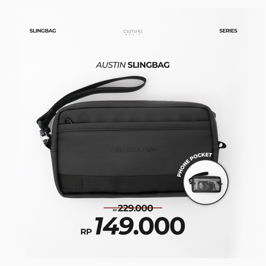 CULTURE BASIC | Austin Clutch Tas Pria Handbag Slingbag