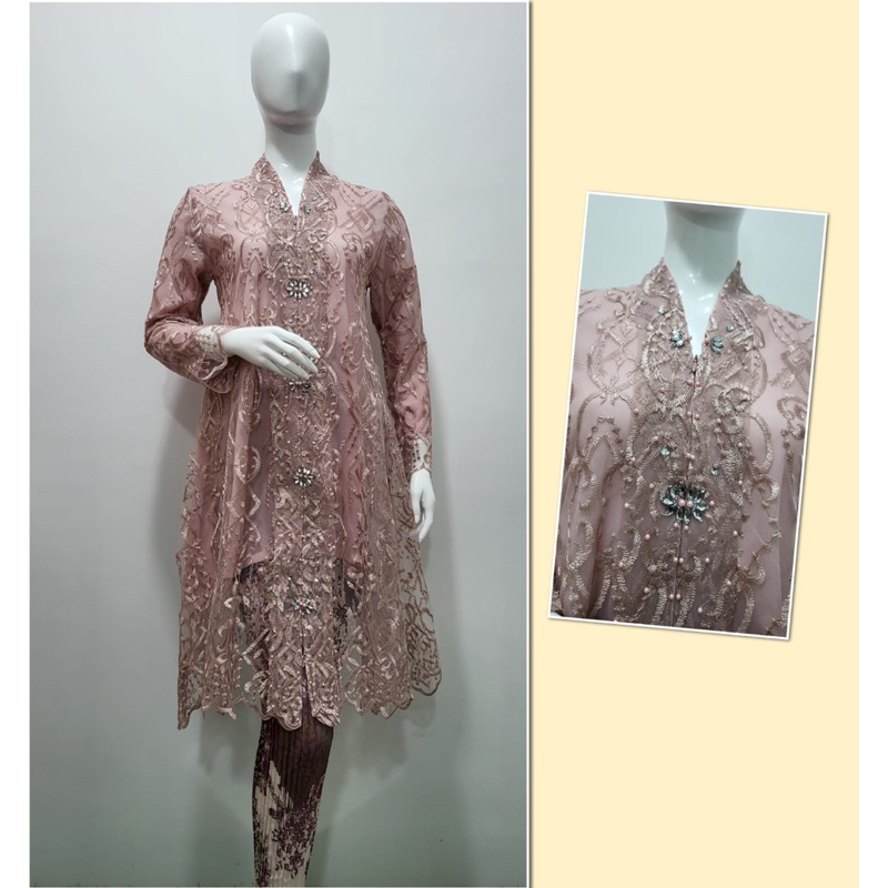 kebaya kartini tulle bordir payet