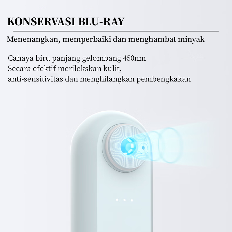 INFACE Alat Penyedot Komedo Visual Jerawat 2In1 Blackhead Removerhisap Komedo Visual Alat Pembersih Komedo  4 Probes Alat Perawatan Wajah CF05E