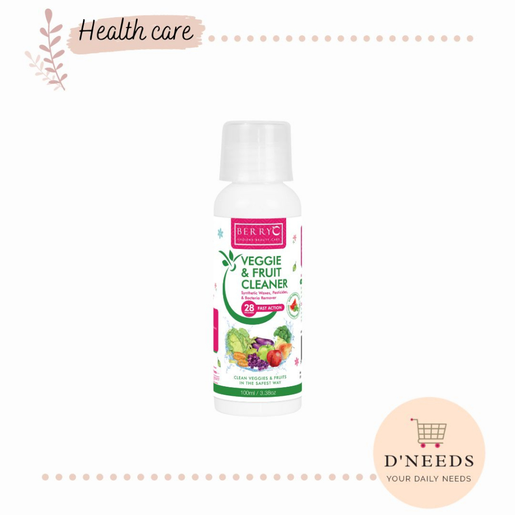 BerryC Veggie &amp; Fruit Cleaner Pencuci Buah &amp; Sayuran Anti Bacterial 100ml