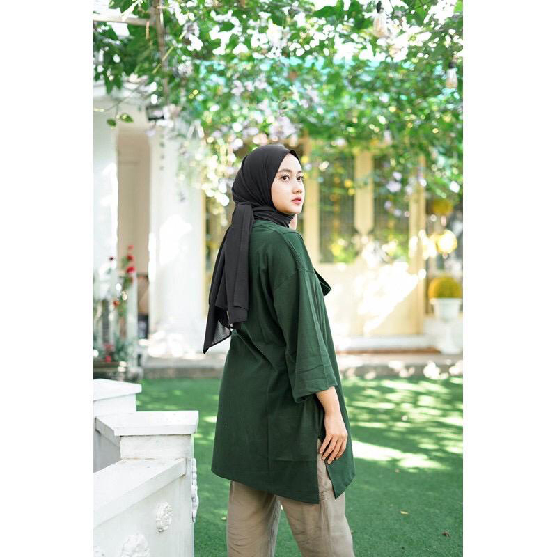 KAOS OVERSIZE WANITA BASIC JUMBO COTTON COMBED