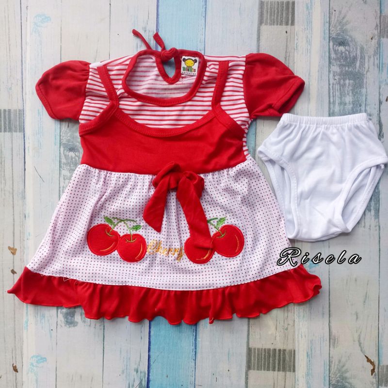 Dress Bayi Perempuan 2-24 Bulan Motif Cantik dan Lucu