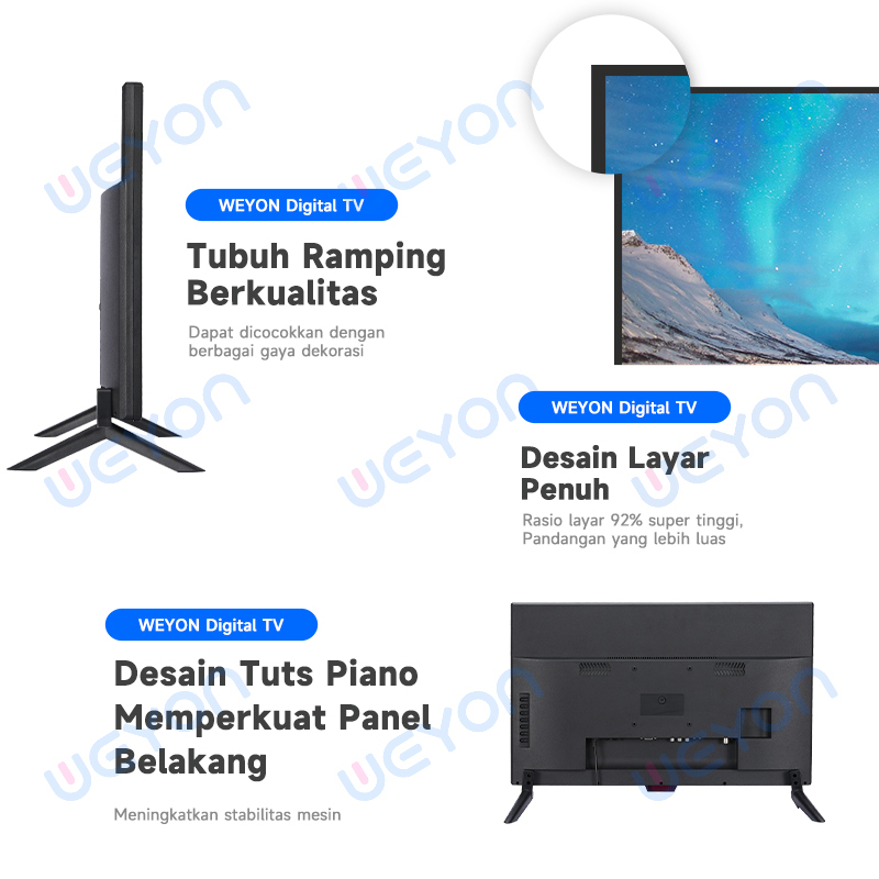 Weyon Digital 24/25 Inch TV LED FHD Murah Support USB-HDMI-AV