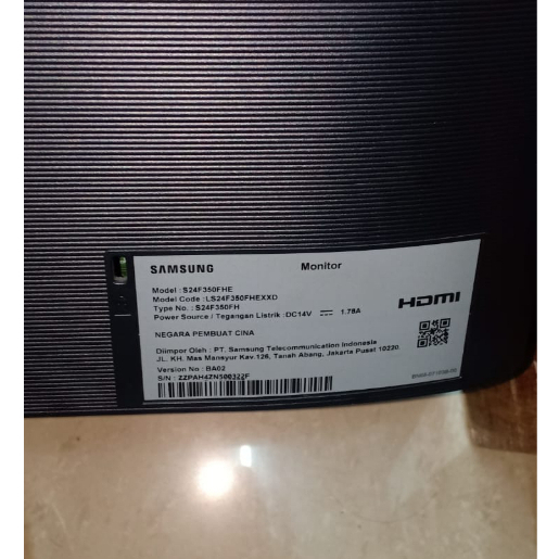 SEC - MONITOR SAMSUNG S24 LED (24&quot;) NO DUS ORI