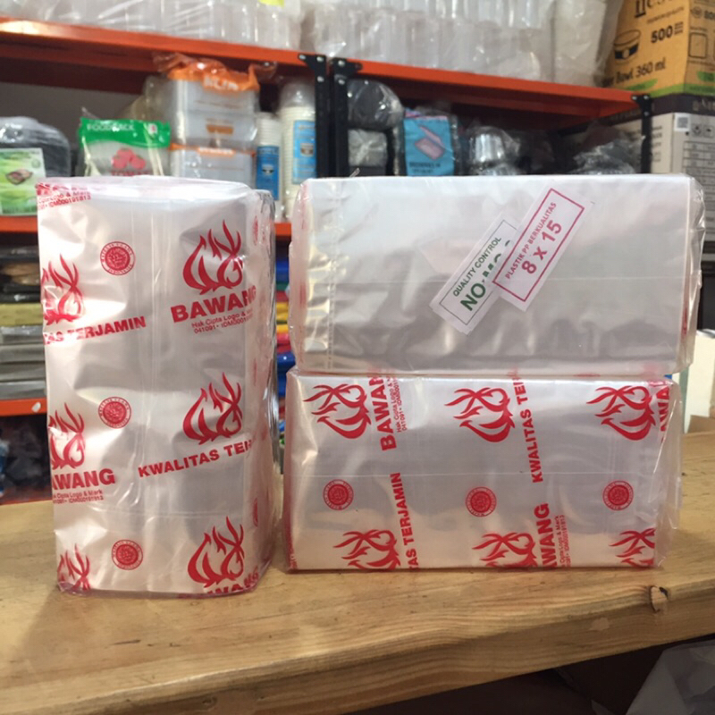 Plastik Bening PP BAWANG LENGKAP SEMUA UKURAN 7x12 8x12 8x15 8x20 9x15 9x18 10x20 12x25 15x20 17x25 