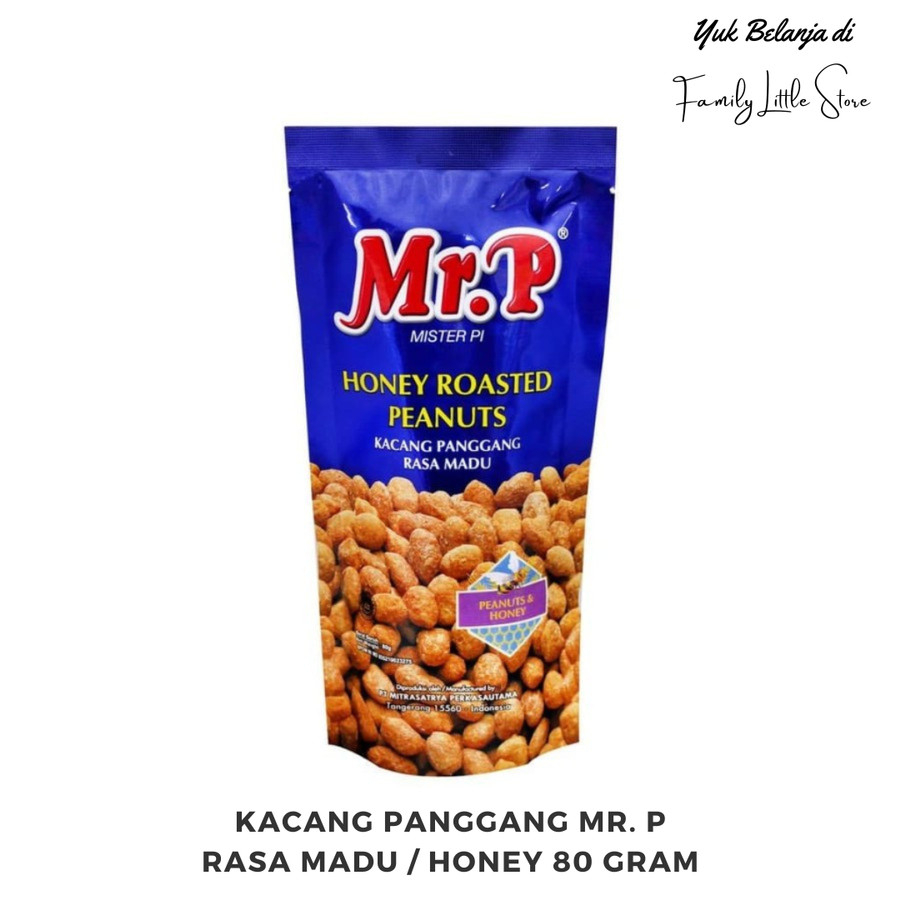 

Kacang Panggang Mr. P Rasa Madu / Honey Roasted Peanut 80 gram