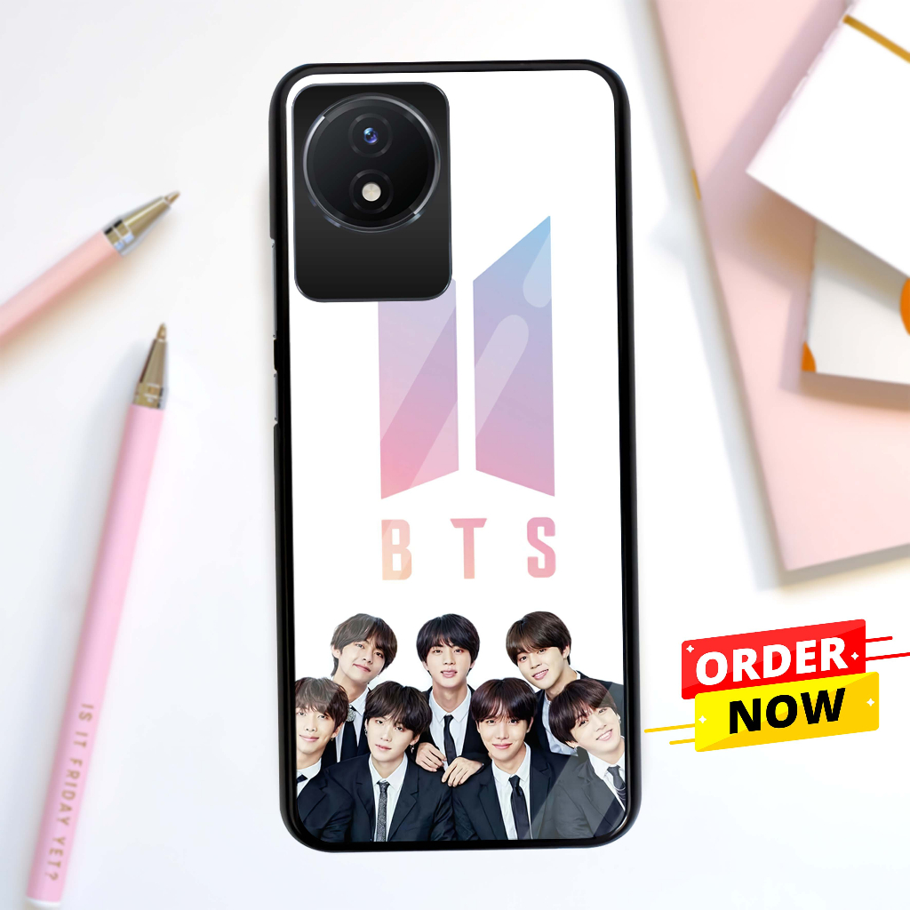 (ST46) Case Kilau Vivo Y02 | Casing Hp Vivo | Pelindung Smartphone Seven Case |  Bts