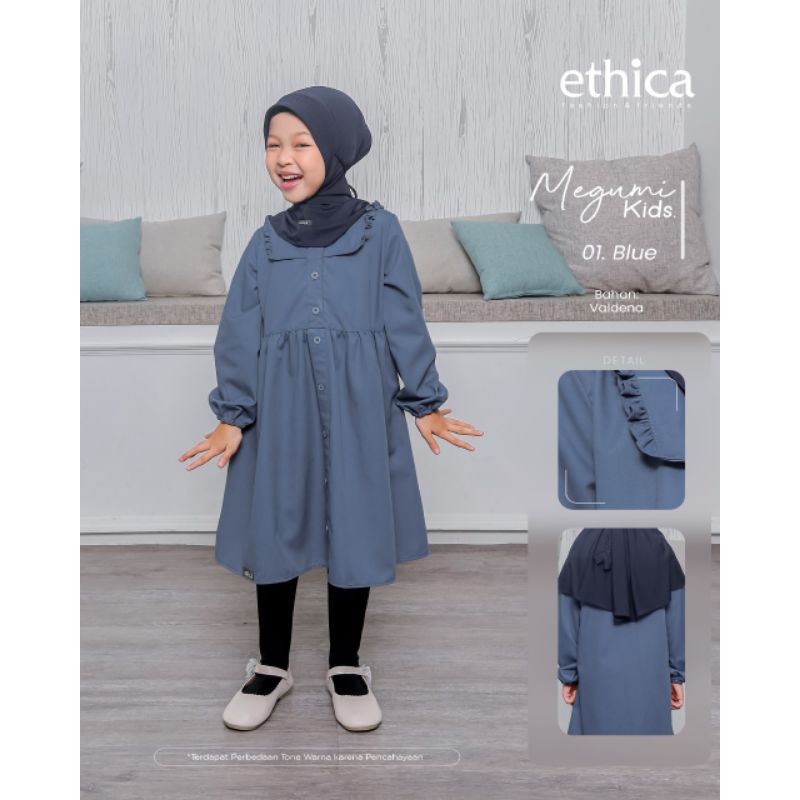 Ethica Tunik Anak Megumi Kids 01 (Plum, Dusty Pink, Cream, Blue)