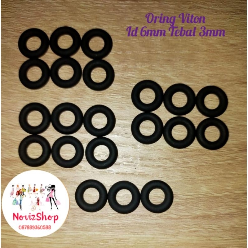 oring ukuran id 6mm tebal 3mm
