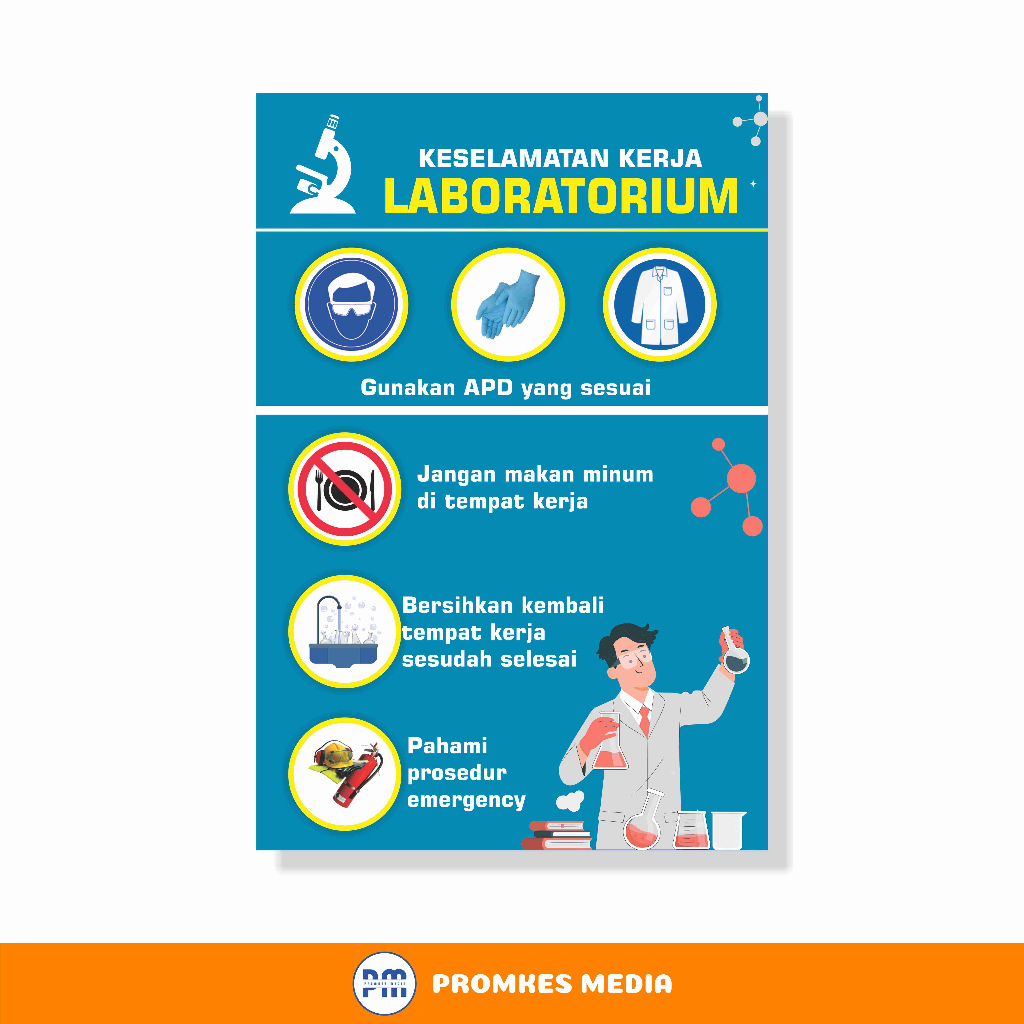 

Poster Kesehatan, Poster Keselamatan Kerja Laboratorium, K3