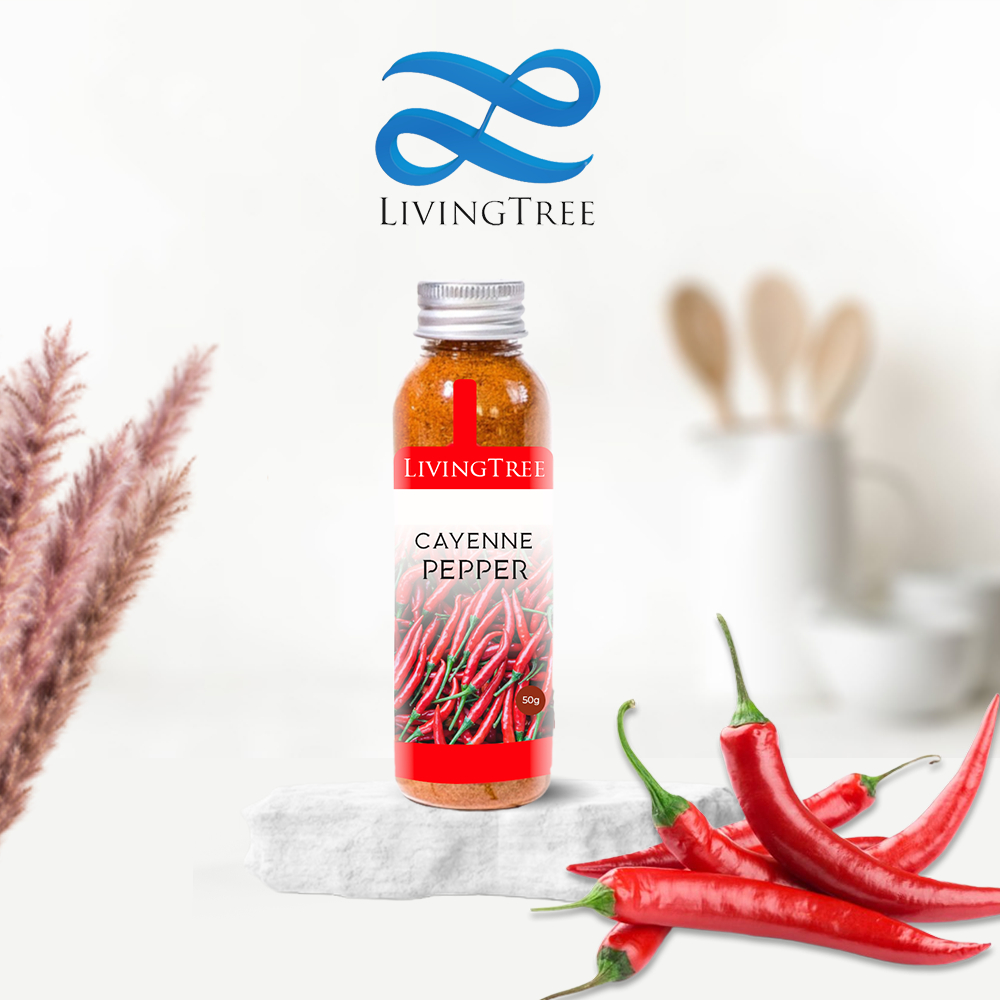 Cabe / Cabe Rawit 50 gr Bubuk Cayenne Pepper Original LivingTree