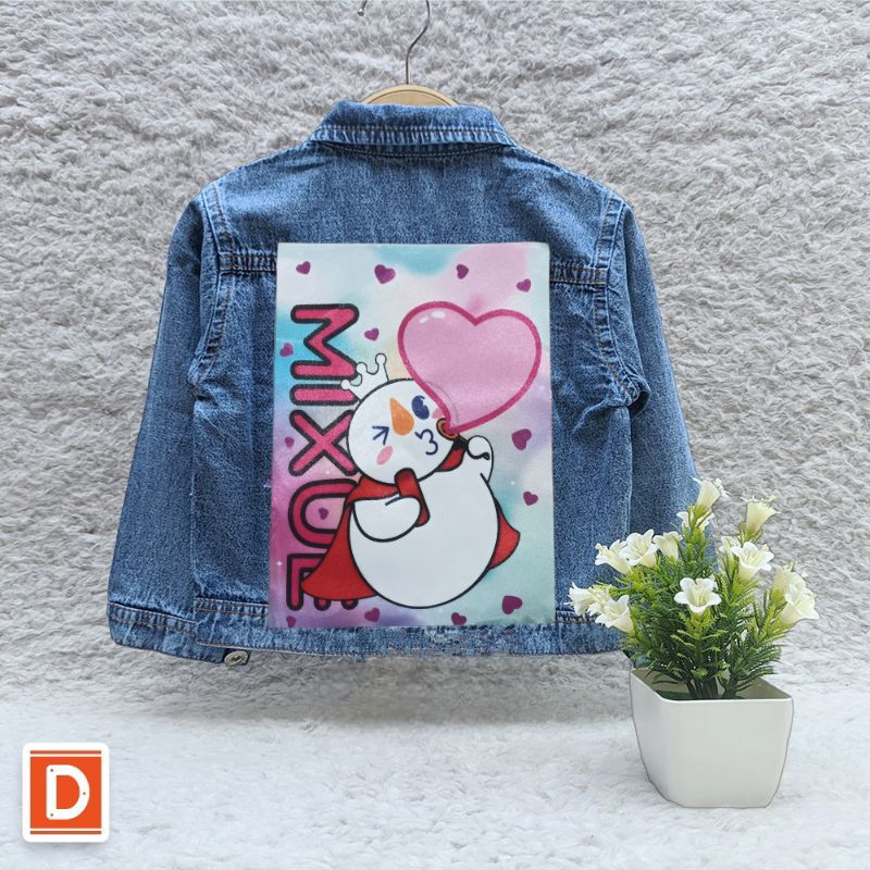 JAKET JEANS KARAKTER 3D LAKI-LAKI DAN PEREMPUAN USIA 1-10TH