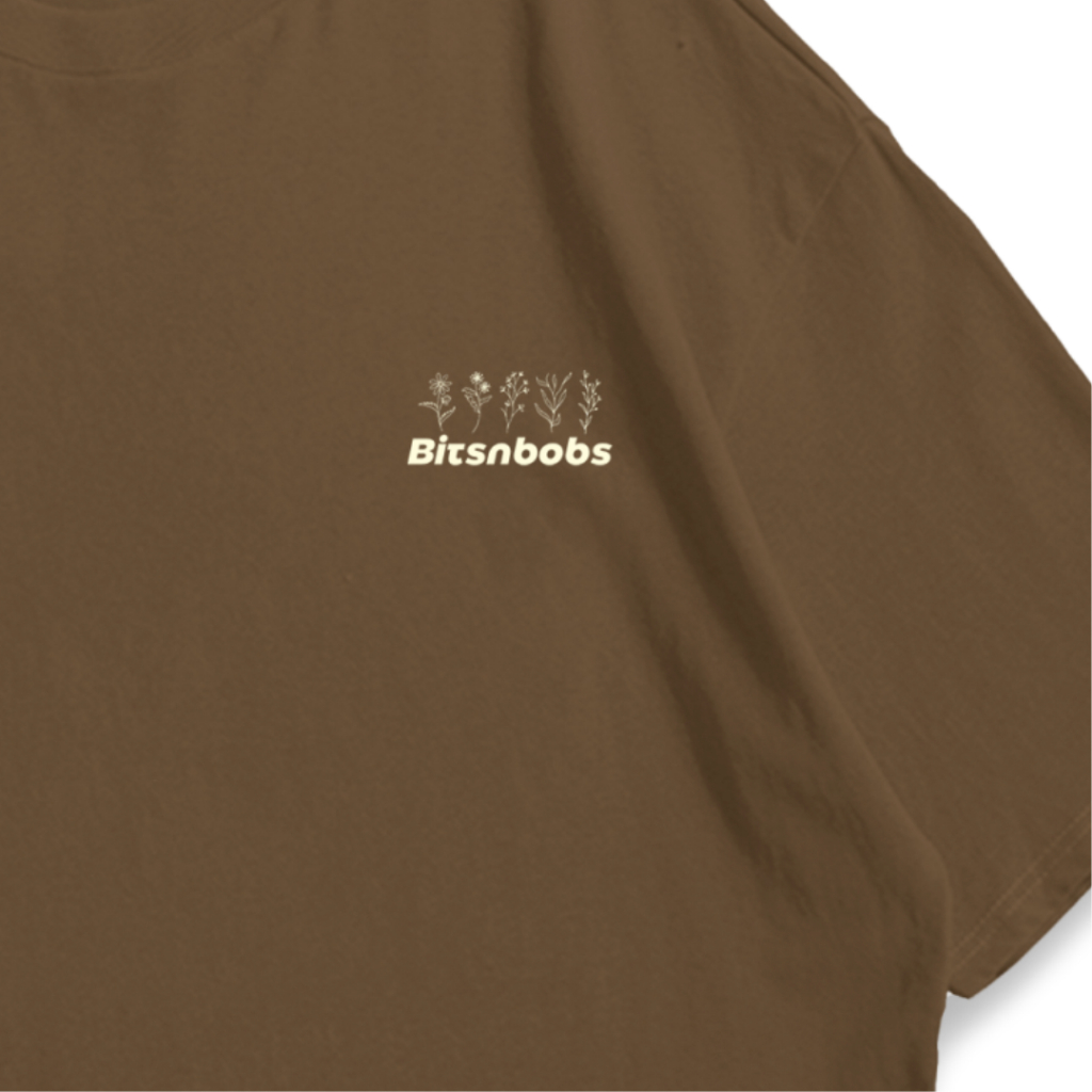 Bitsnbobs76 Oversize T-shirt Plant Brown