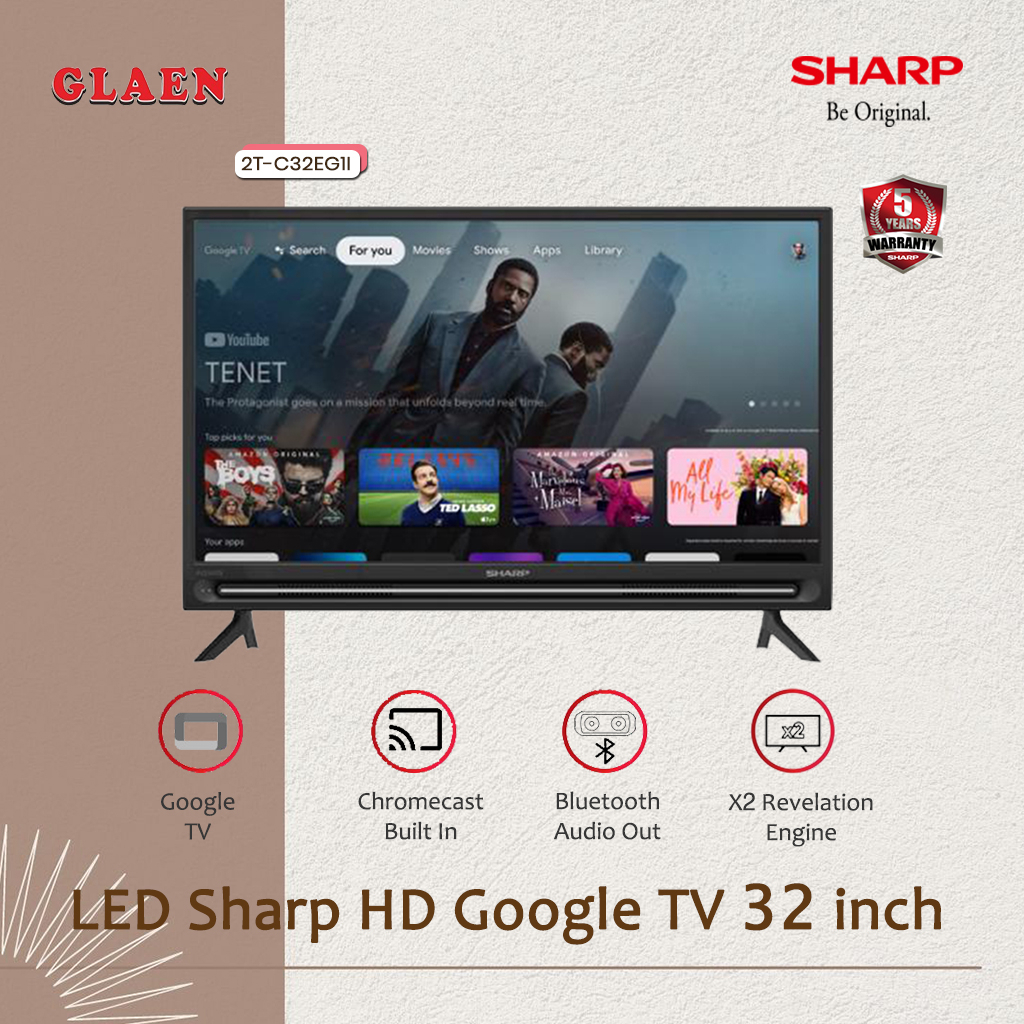 LED Sharp 32 inch HD Go0gle TV 2T-C32EG1i | Digital TV Sharp 32 inch
