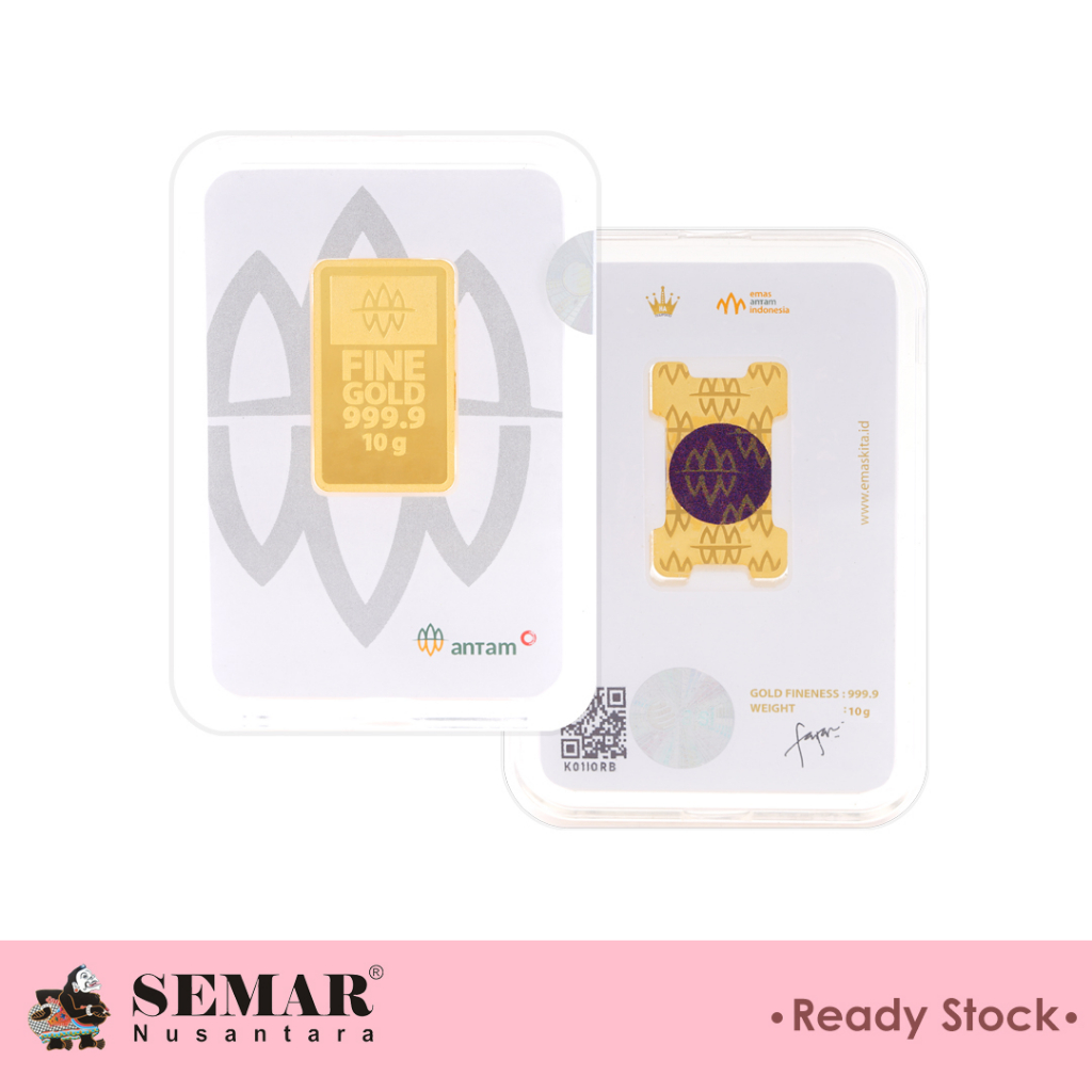 Logam Mulia Antam Press Emas Kita 10gram Emas Batangan Semar Nusantara