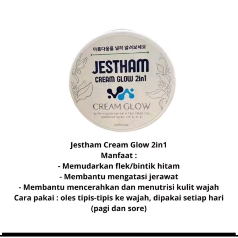 JESTHAM GLOW 2in 1 cream
