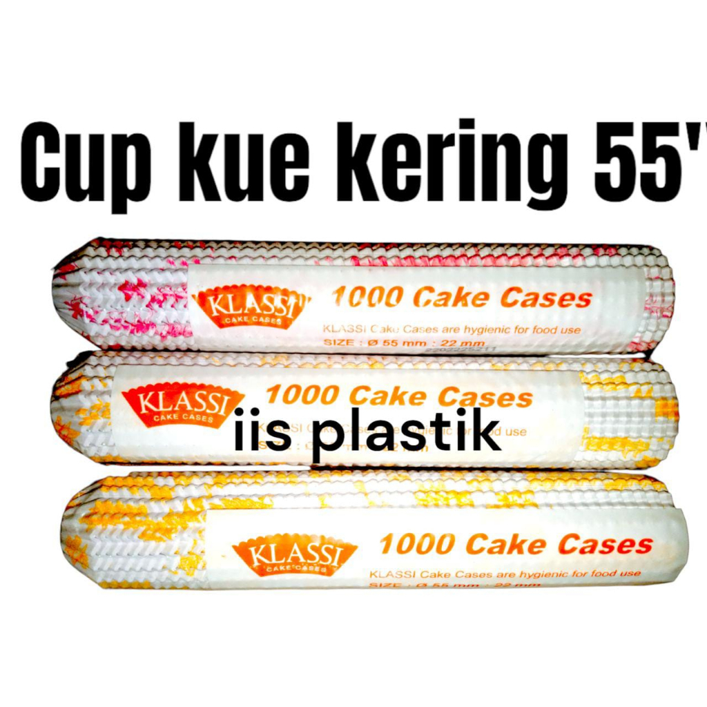 Cake case 55 mm klassi (isi 1000pcs) Cake cases Alas kue kering Nastar cupcake cases Motif