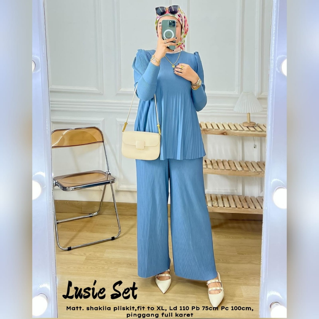 LUSIE SET KULOT POLOS TERBARU