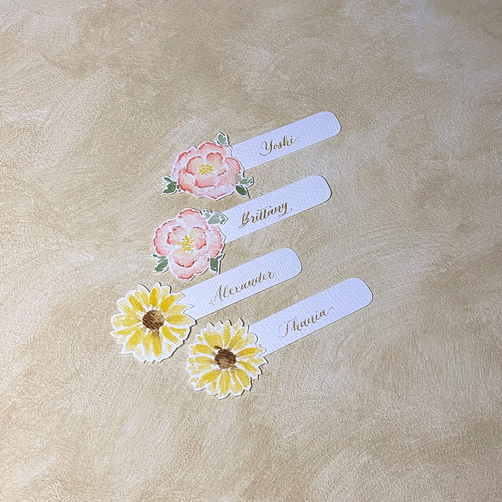 

Iris Place Cards / Name Tag / Bookmark