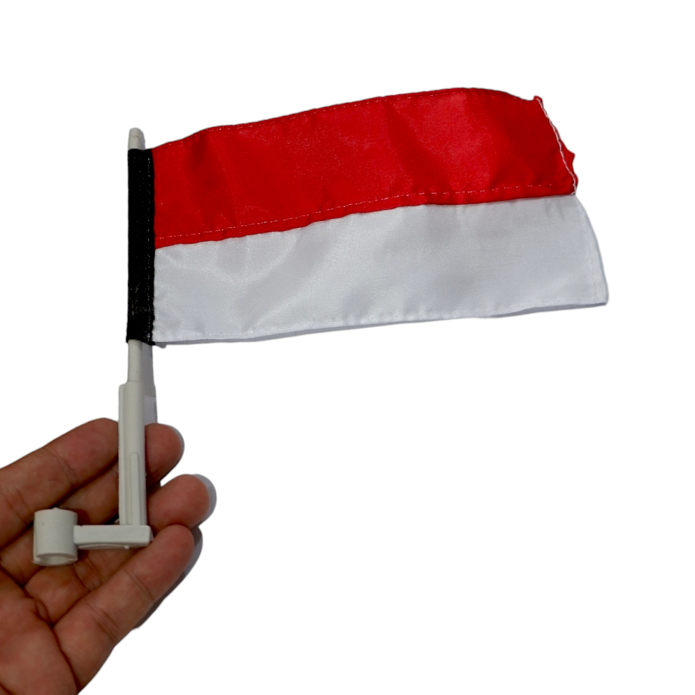 Bendera Spion Motor - Bendera Kain Merah Putih Tiang Spion Motor