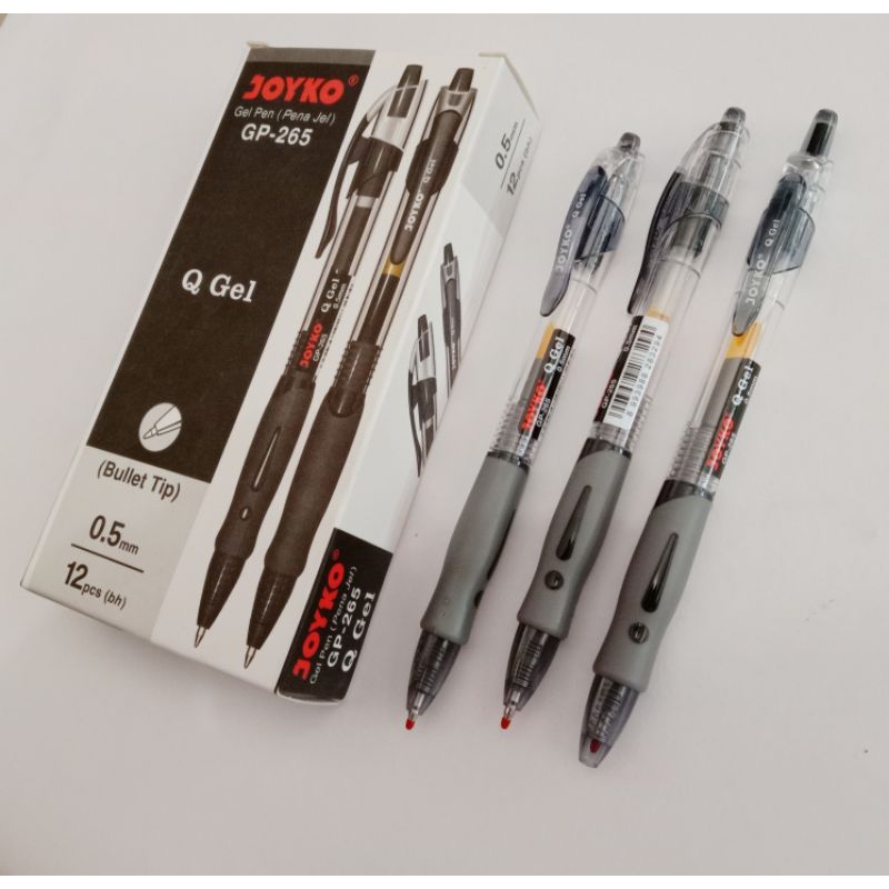 

Pulpen Joyko Q-Gel 0,5mm, Isi 12 Pcs