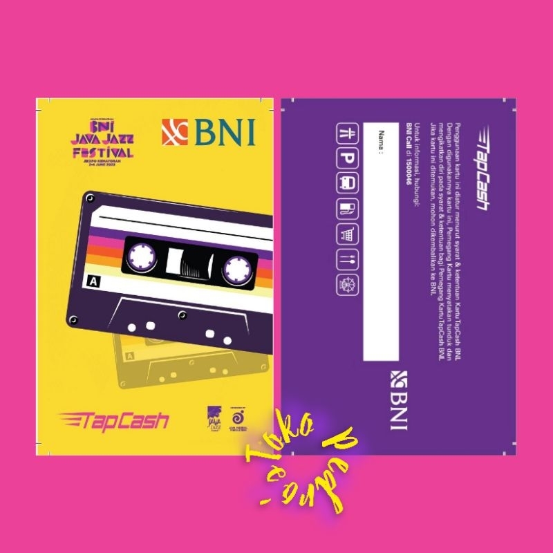 NEW FRESH! BNI Tapcash JAVA JAZZ FESTIVAL 2023 ORI! /Like eMONEY eTOLL Flazz or Brizzi