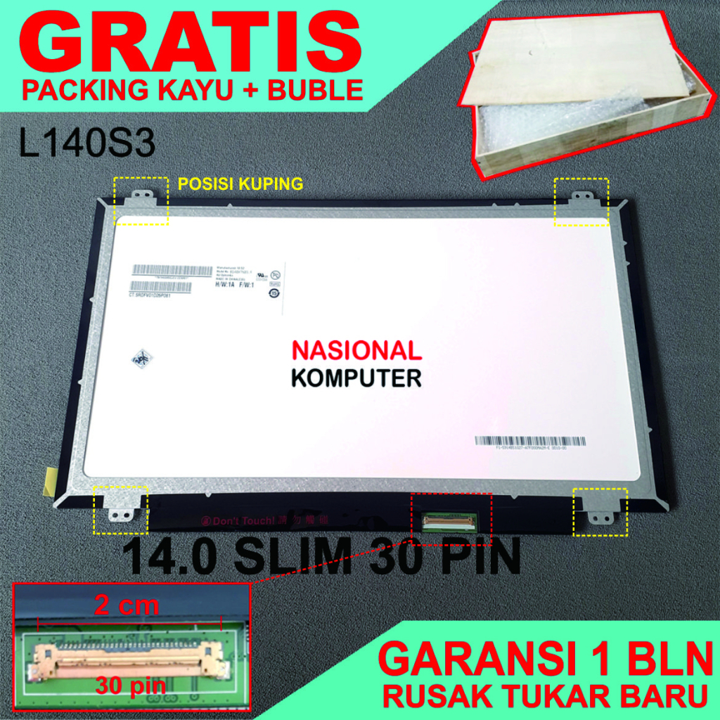 LCD LED Laptop HP 14-AB 14-BW 14-AM 14-BS 14-AN 14 inch slim