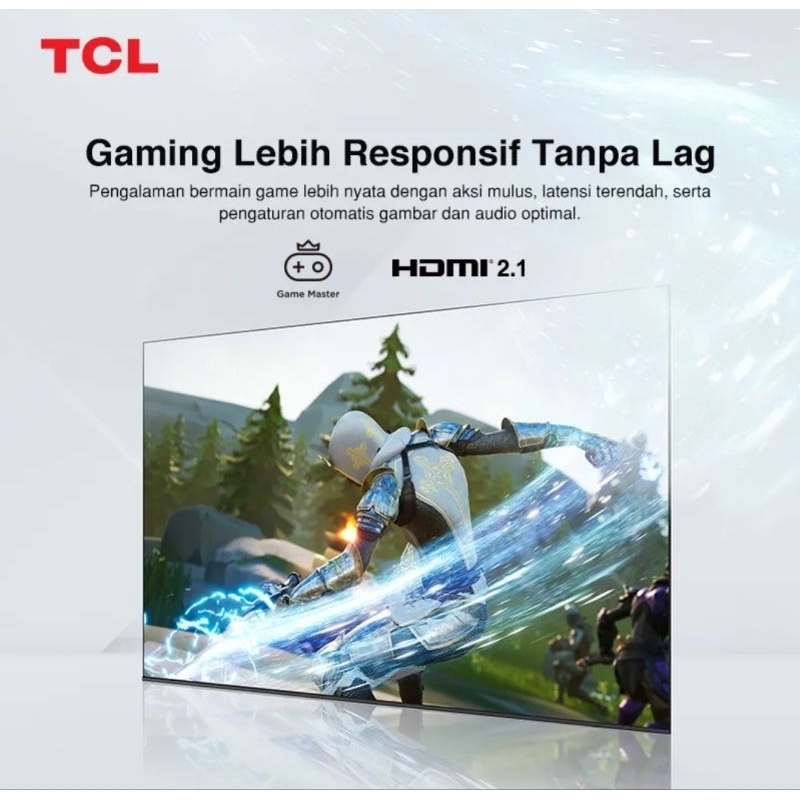 TCL 43Q6 Smart TV 43 Inch QLED Google TV 4K UHD Garansi Resmi