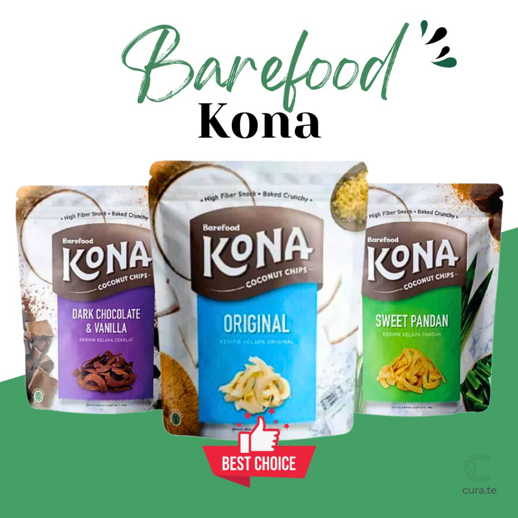 

BAREFOOD KONA COCONUT CHIPS KERIPIK KELAPA | SNACK CEMILAN DIET SEHAT