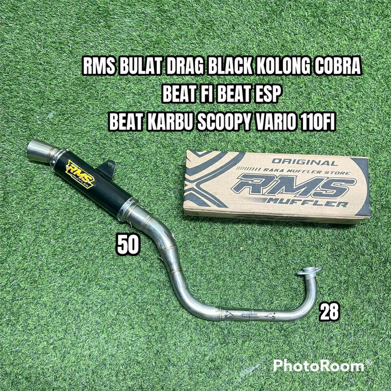 KNALPOT RMS MUFFLER BEAT KARBU BEAT FI BEAT ESP SCOOPY BEAT STREET VARIO 110 FI KOLONG COBRA SAMLONG