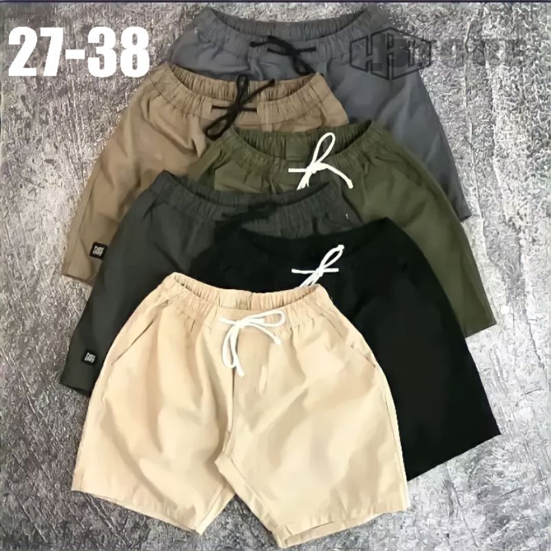 [YANG LAGI DICARI] CELANA CHINO CHINOS PENDEK PRIA DEWASA DISTRO KASUAL BOARDSHORT KOLOR/KARET SIZE 27-38 KATUN TEBAL