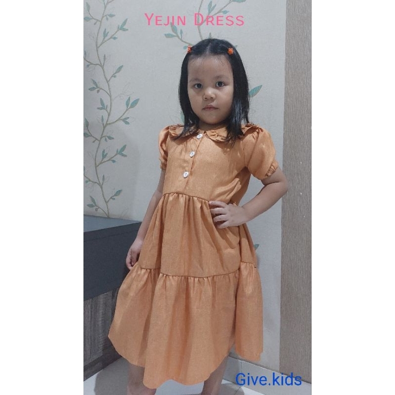 Dress anak - Yejin Dress Orange