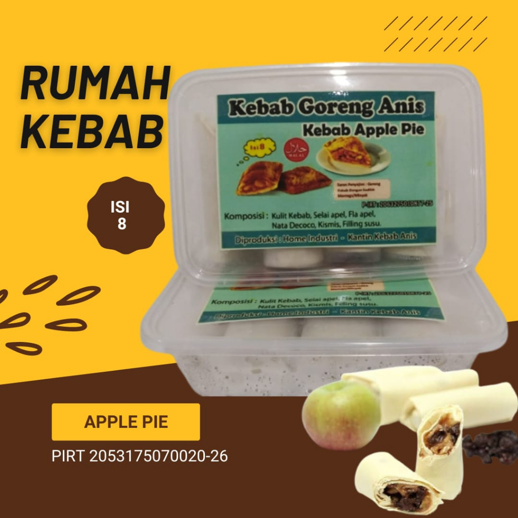 

Cemilan Buah Kebab Frozen Apple Pie