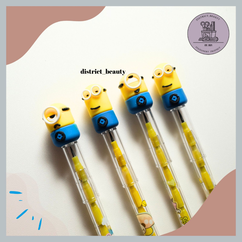 

PENSIL SUSUN MINION PENSIL PELURU PENSIL BENSIA PISANG KUNING MINION LUCU