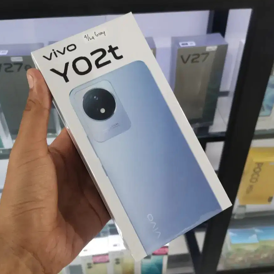 Vivo Y02t 4/64 GB Smartphone Handphone Android Original Garansi Resmi Vivo 1 Tahun BNIB