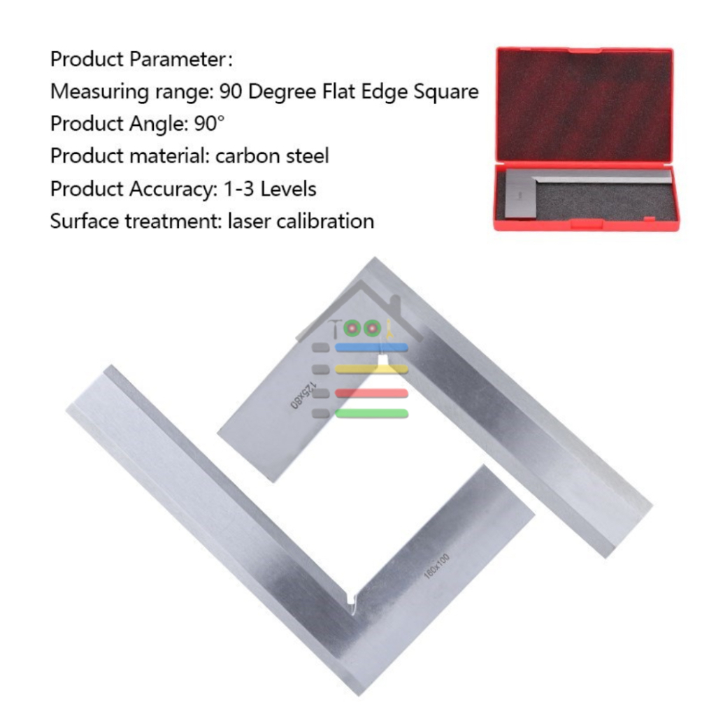 PENGGARIS SIKU TEPI BAJA 90 DERAJAT PRESISI ALAT TUKANG