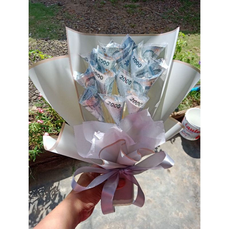 buket uang 2 ribuan isi bisa custom