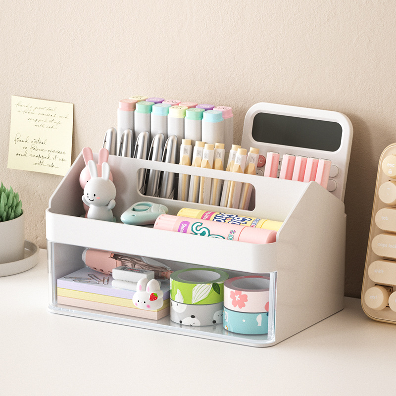 Rak Meja Laci Penyimpanan Alat Tulis Serbaguna Desktop Drawer Storage Organizer - DD007