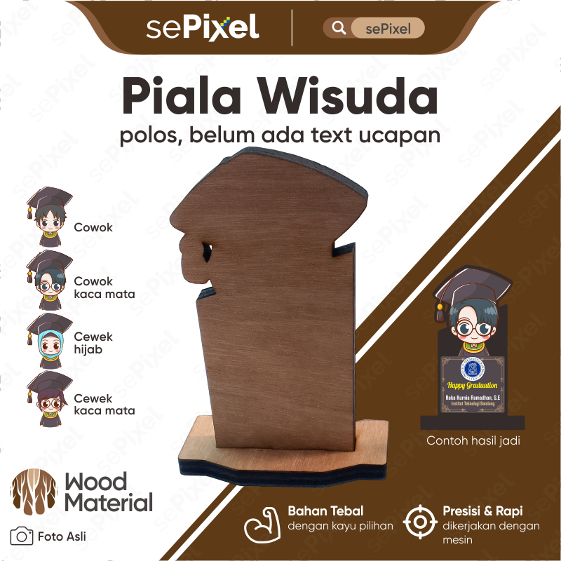 Piala Wisuda Kado Hadiah Plakat Wisuda