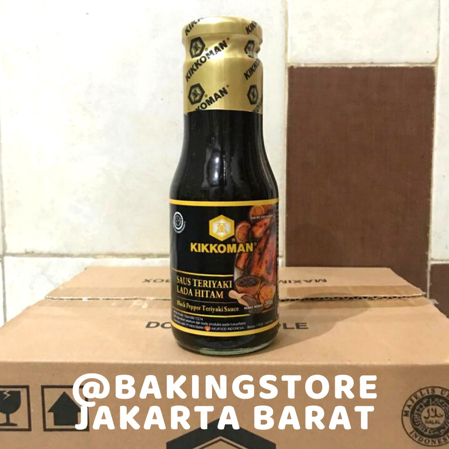 

Kikkoman Black Pepper Teriyaki Sauce | Saus Teriyaki Lada Hitam 300 g