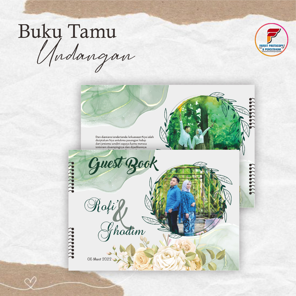 

Guest book , Buku Tamu Pernikahan Aestetik, Simple, Elegant, Cantik, Murah Meriah Tanpa PO