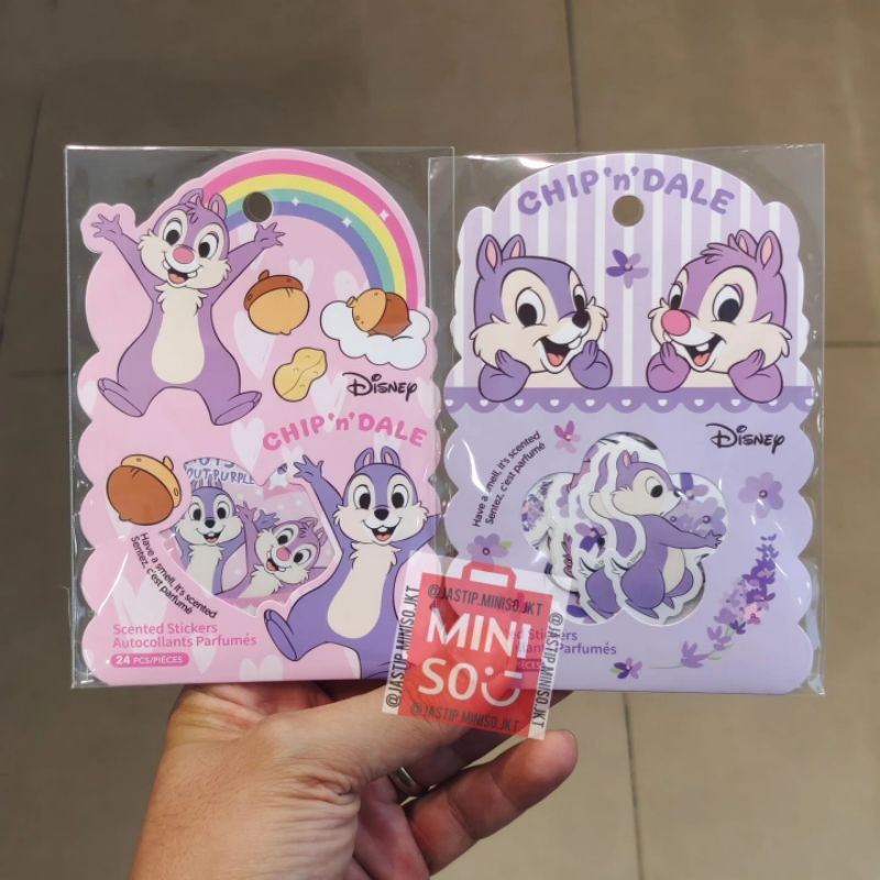 

MINISO Stiker Wangi Scented Sticker Chip n Dale Sticker Pack (isi 24pcs)