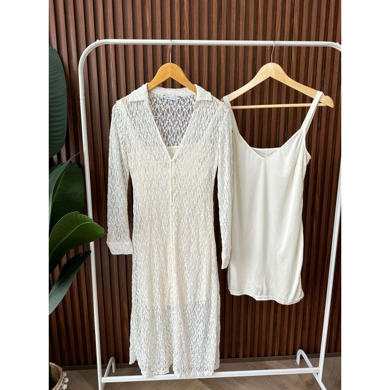 Stradi** lace camisole dress